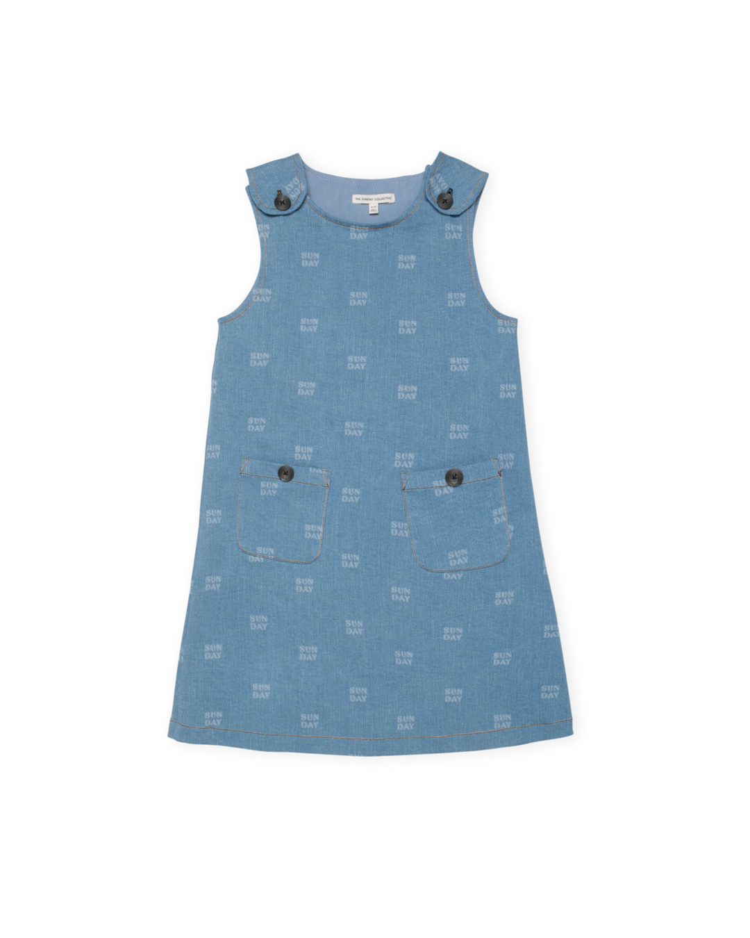 Organic Jumper Dress In Denim