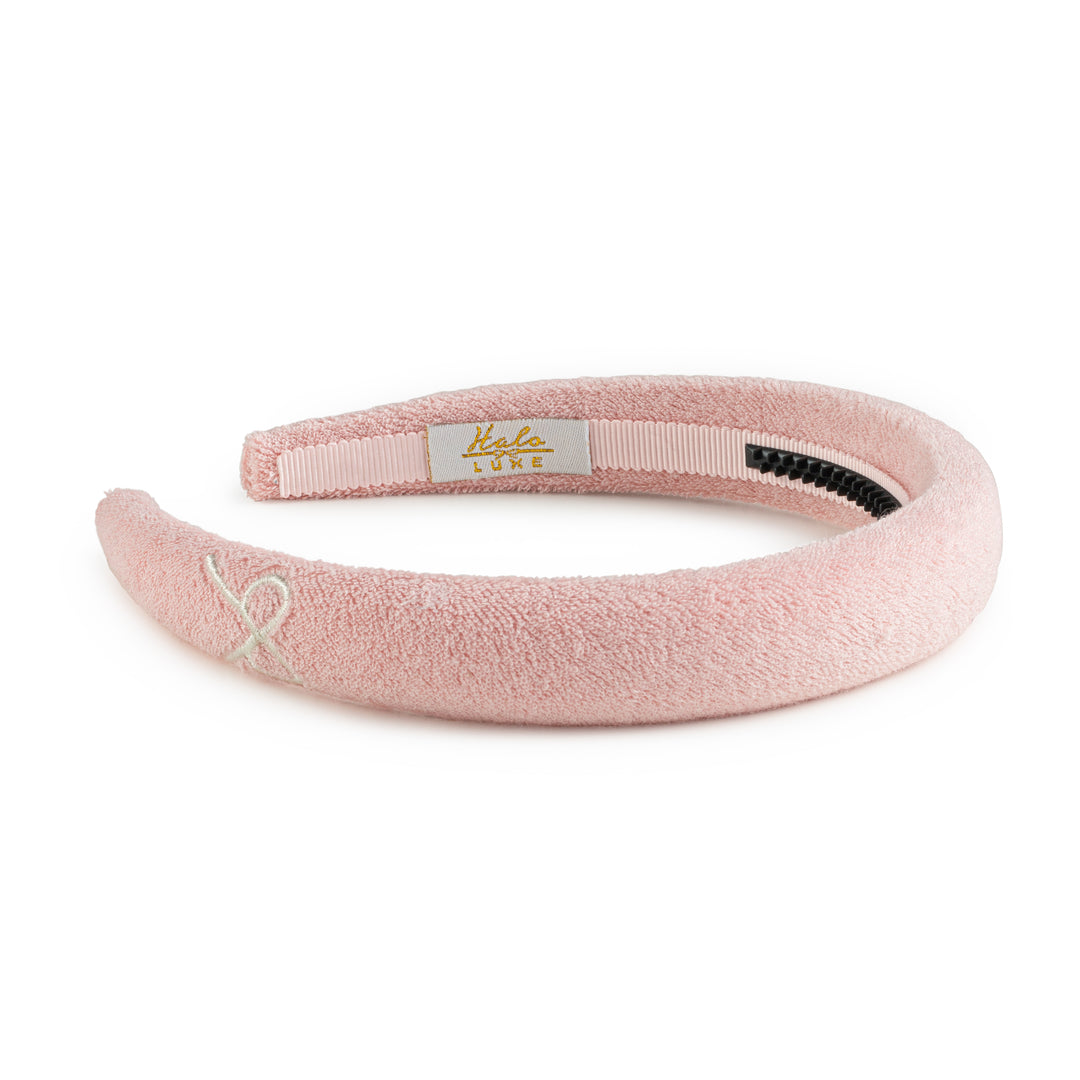 sterlh003-Signature terry logo headband ballet slipper