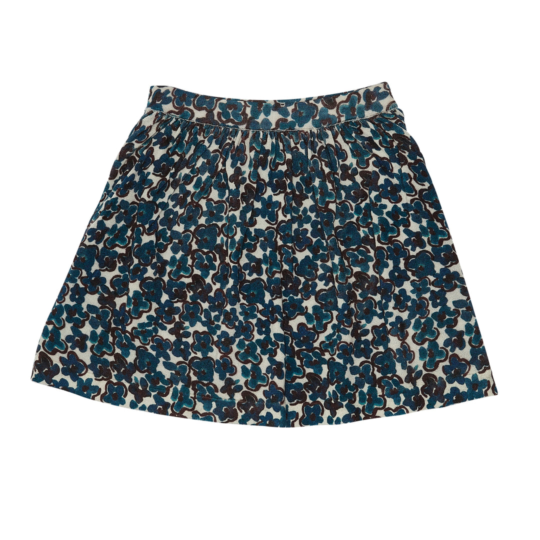 AW8822-LL.Skirt Extra Length-Ecru/Indigo