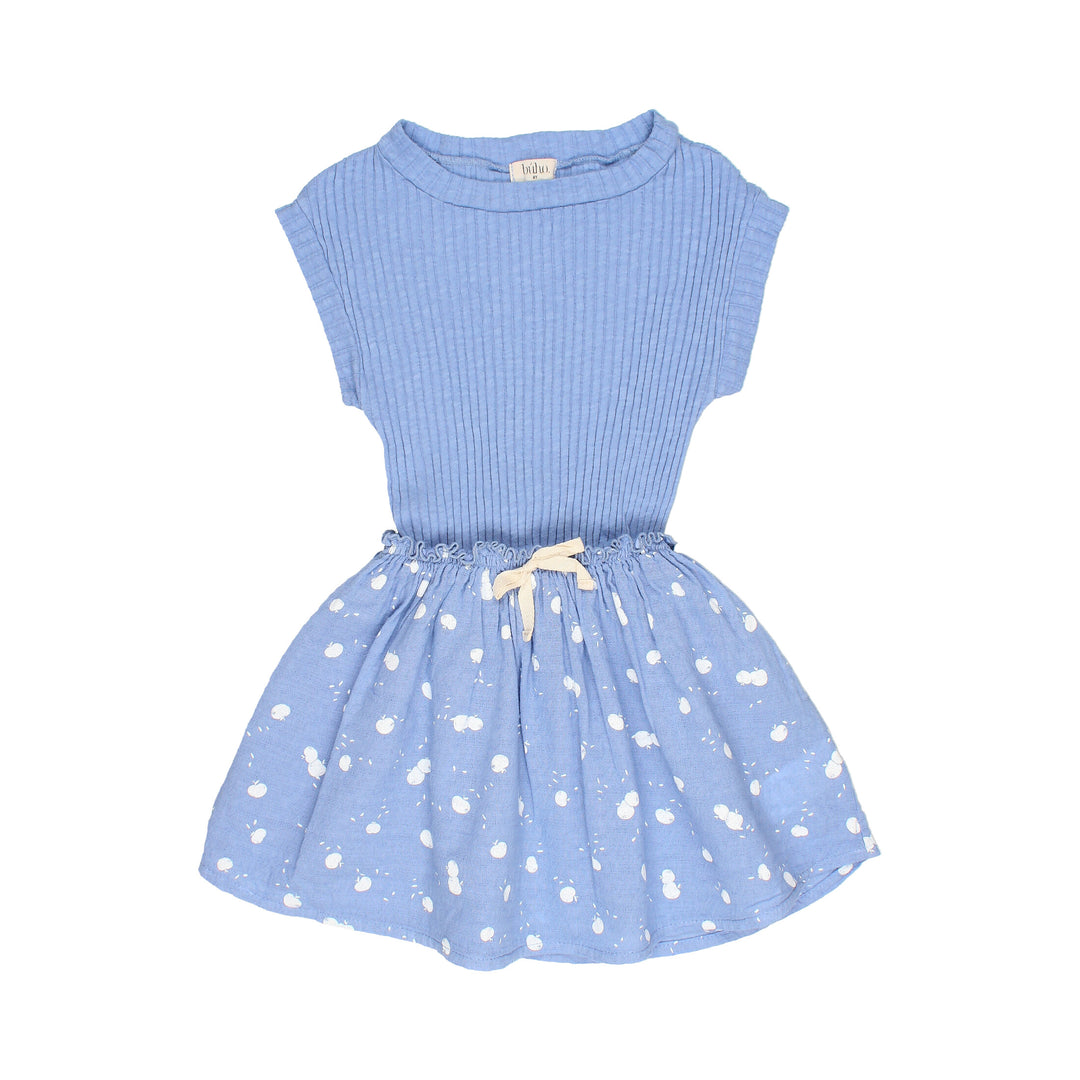 7854.APPLE COMBI DRESS-BLUETTE