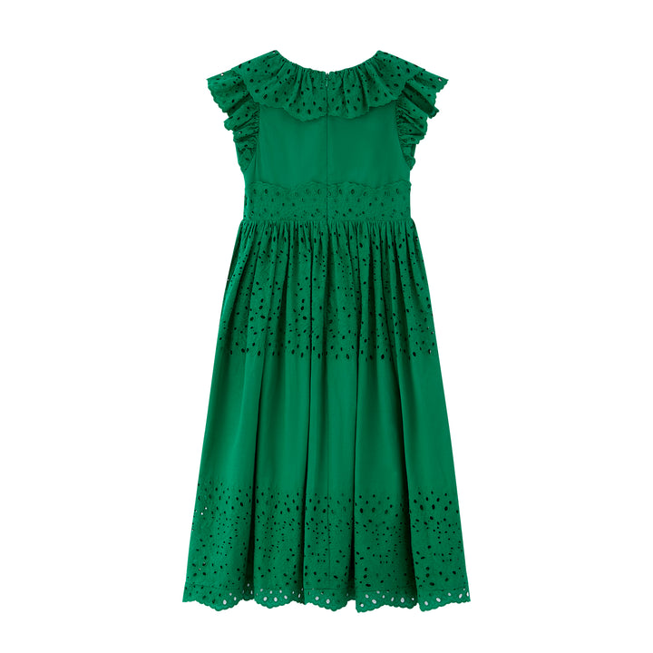Naomi Embroidered Maxi Dress LONG LENGTH-Green