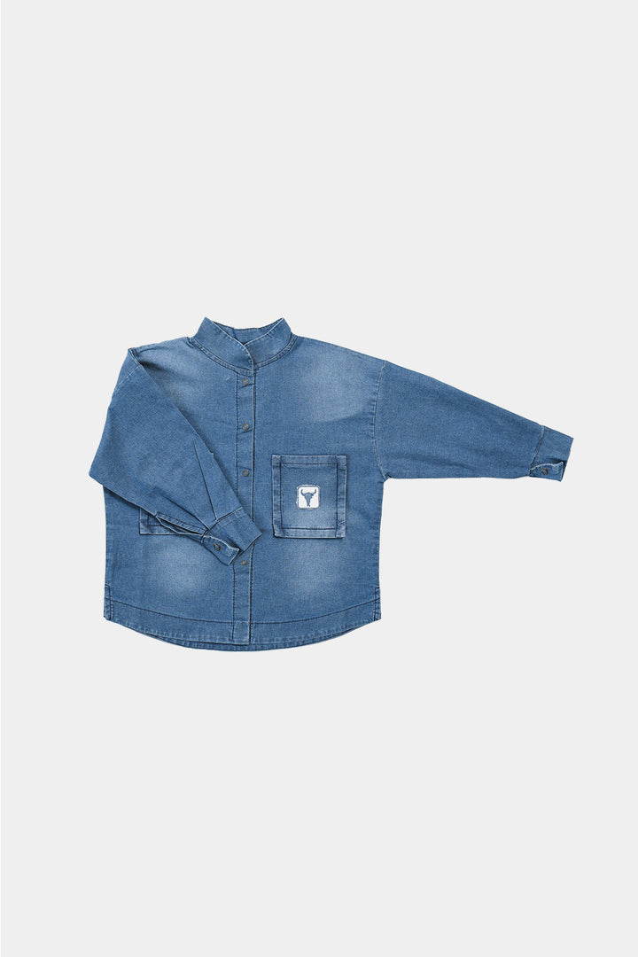 223-DENIM OVERSHIRT