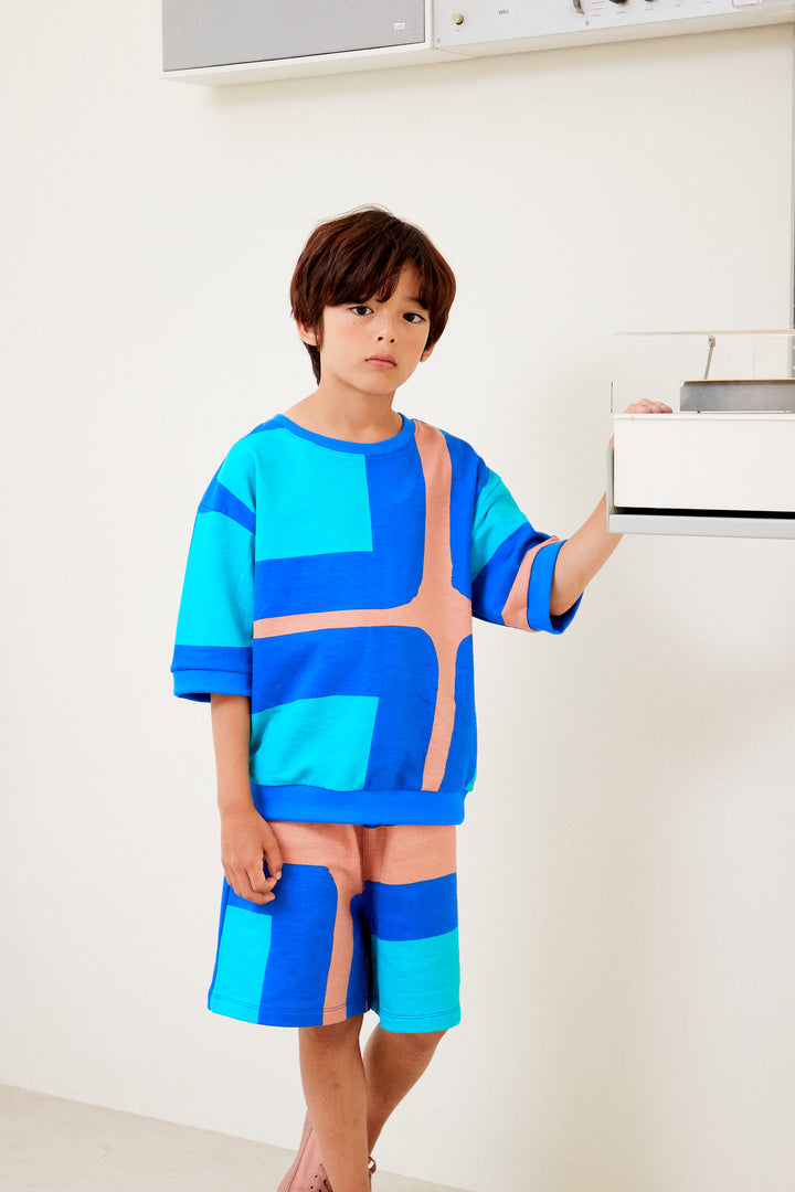 SQ SHORT SLEEVE SWEAT TOP
