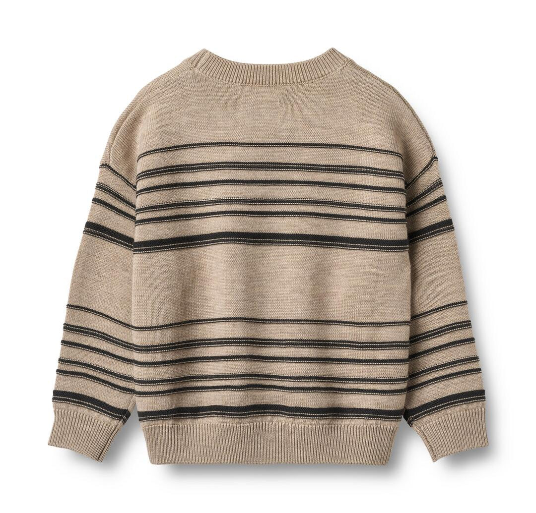 Knit Pullover Flores (2504-567) sand black stripe