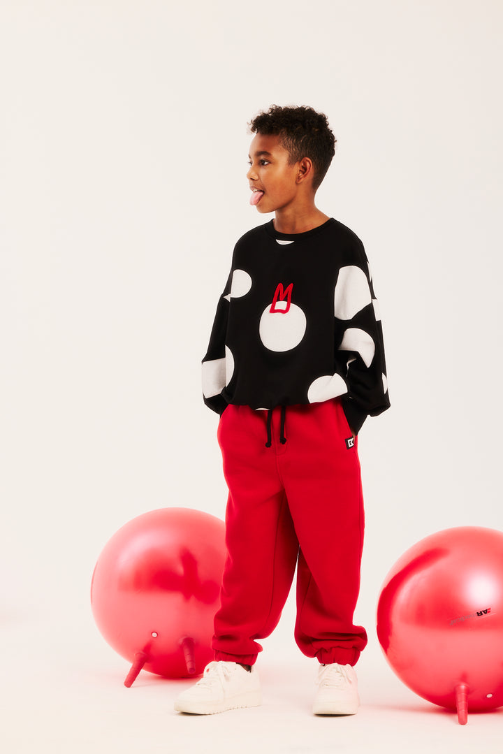 B&W DOTS SWEATSHIRT (with m)
