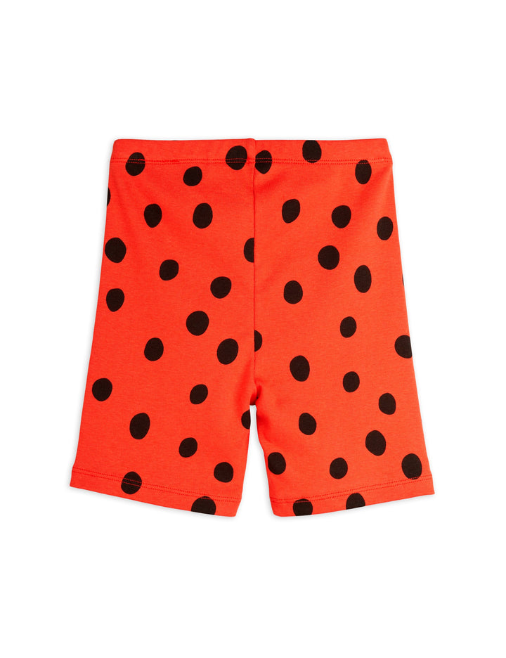 DOTS AOP BIKE SHORTS-Red
