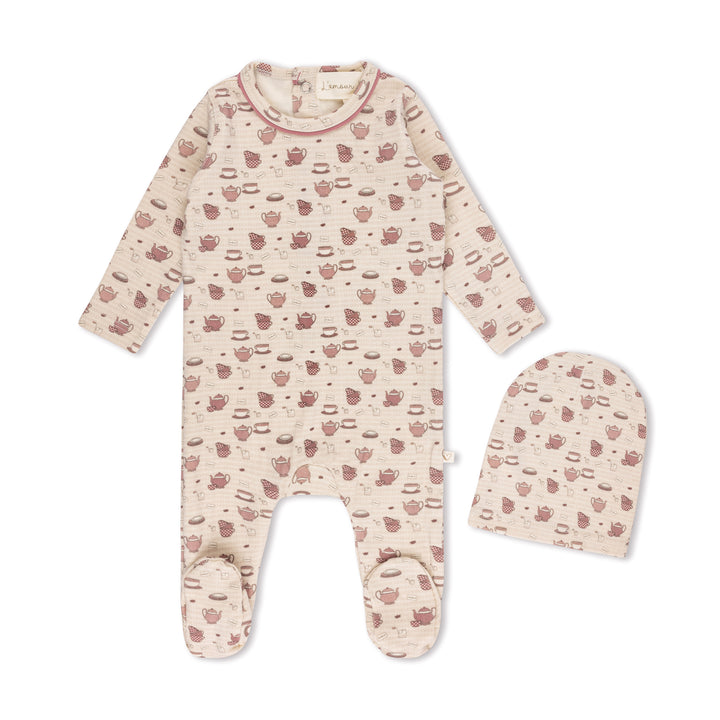 Tea Party Footie-Wine