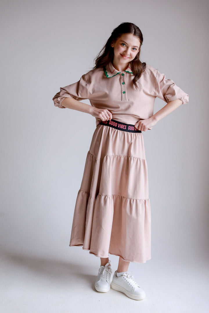 RONCE SKIRT-17-Beige