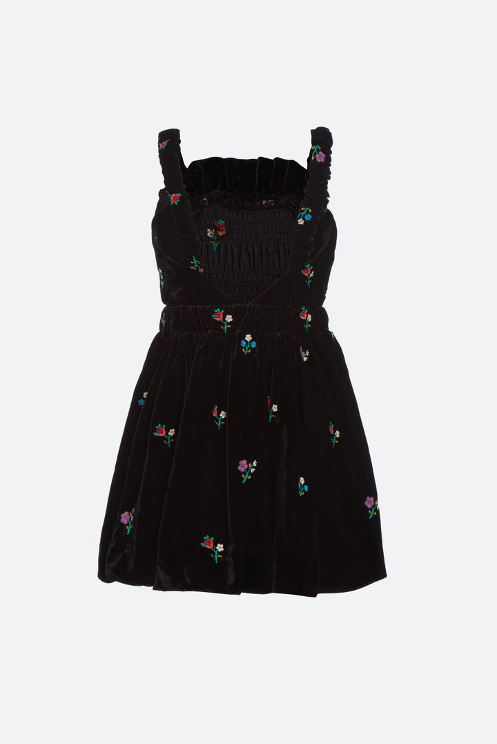 RUBINA EMBROIDERY APRON DRESS