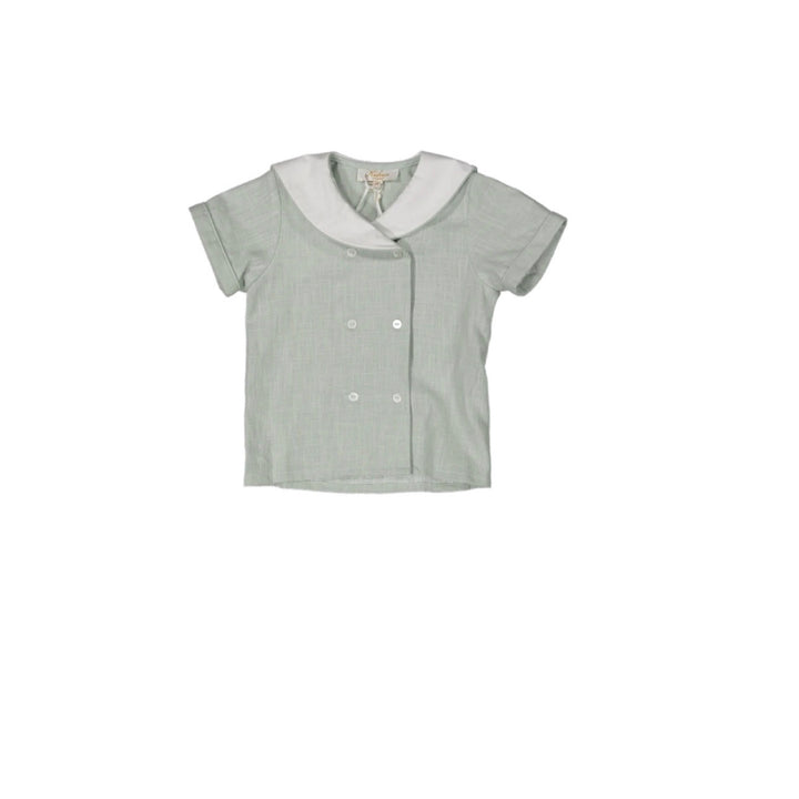 34163-AMBROISE SHIRT-Mint Linen