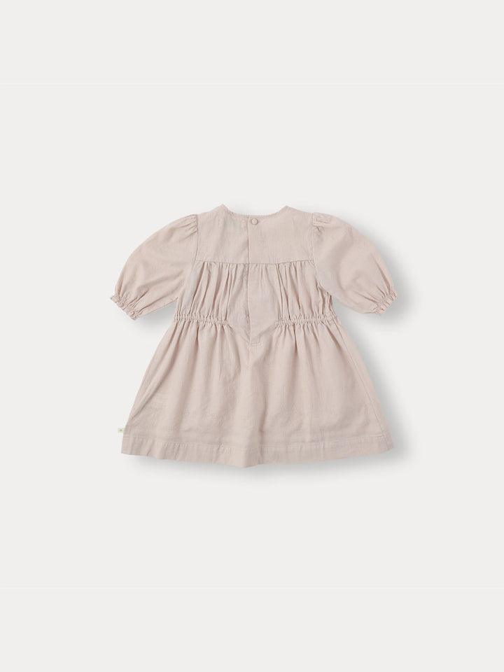 COLLINE JACQUARD DRESS-grayish pink