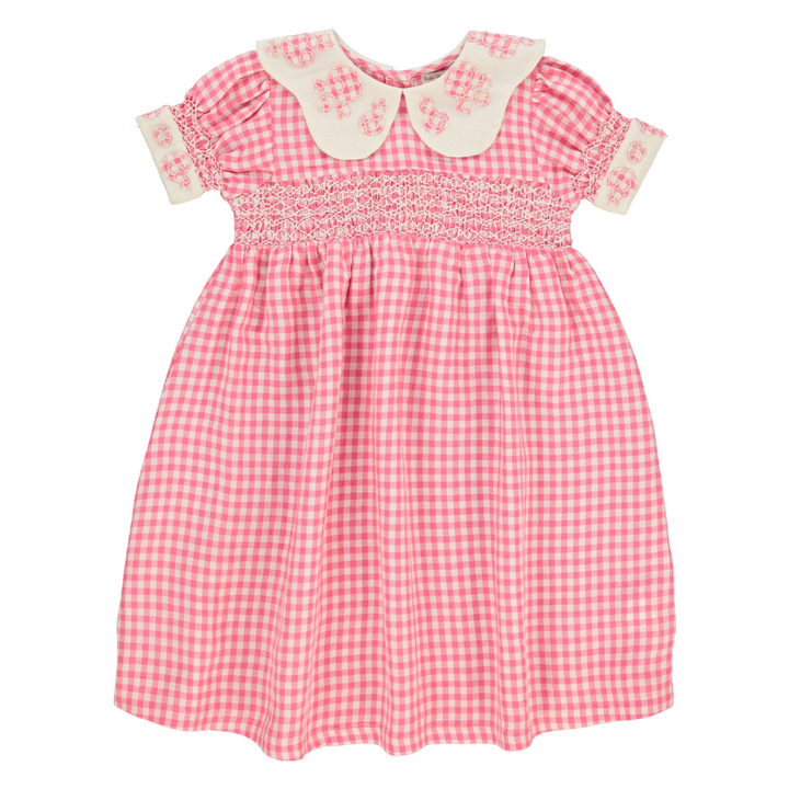 BELLA DRESS 3/4 SLV-Garden Gingham
