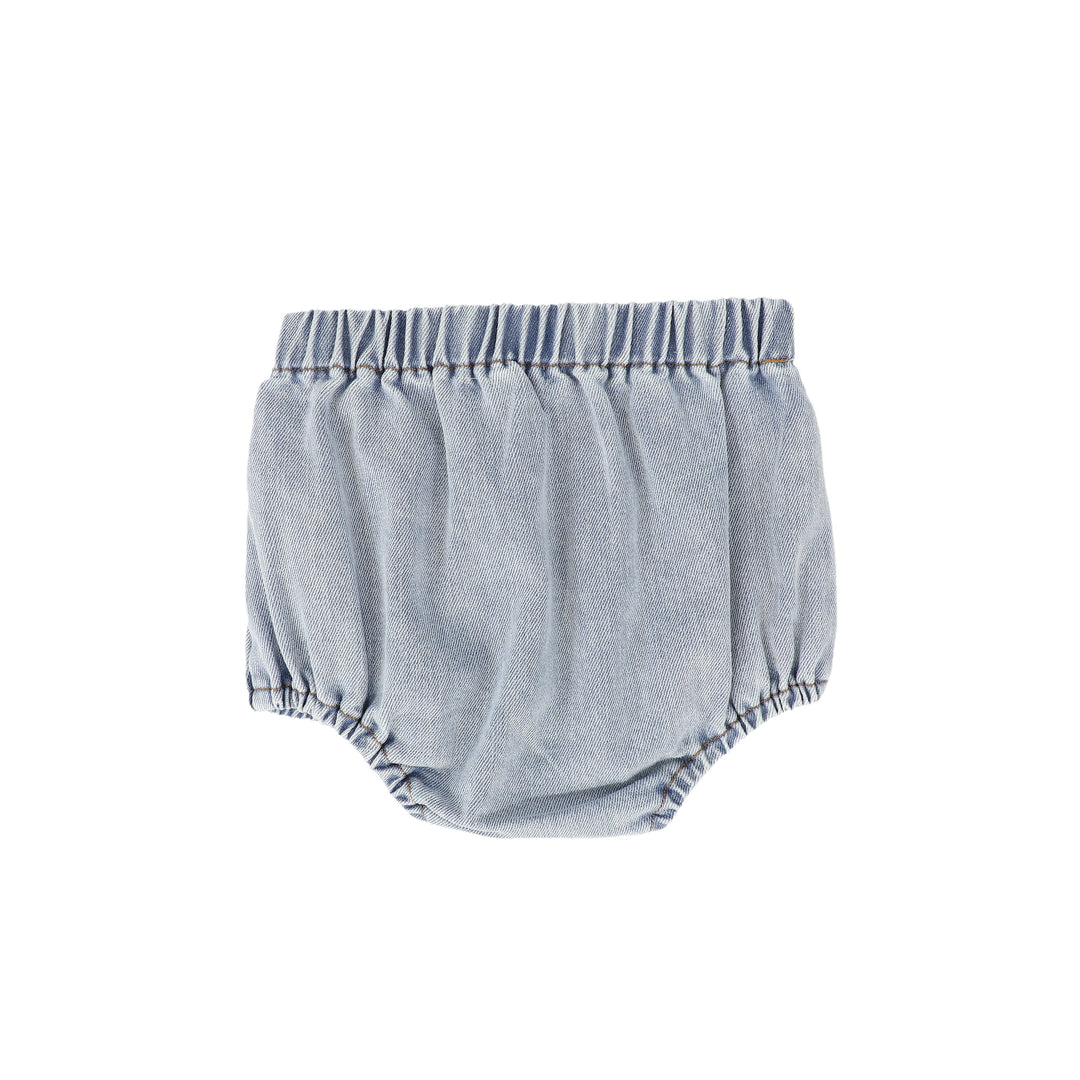 C-19791-Denim Button Bloomers -Denim