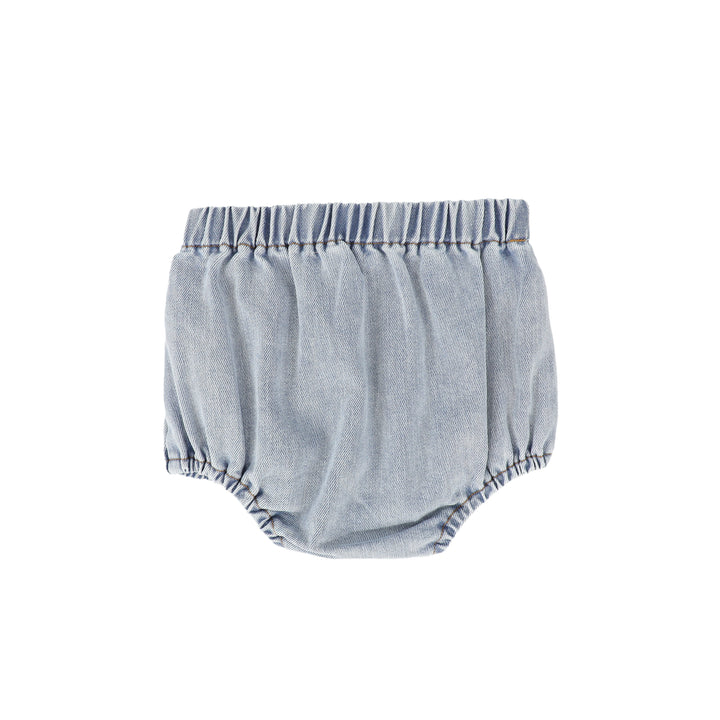 C-19791-Denim Button Bloomers -Denim
