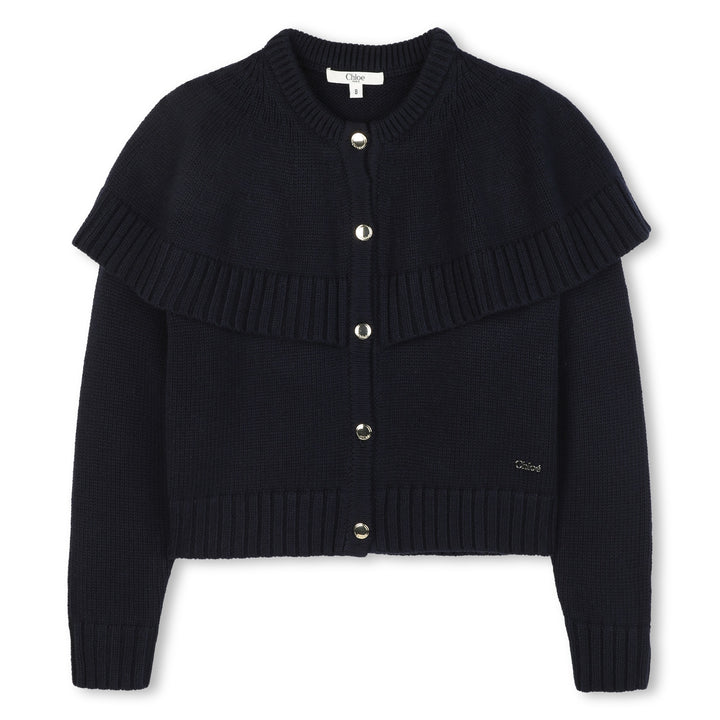 C20639-KNITTED CARDIGAN-NAVY