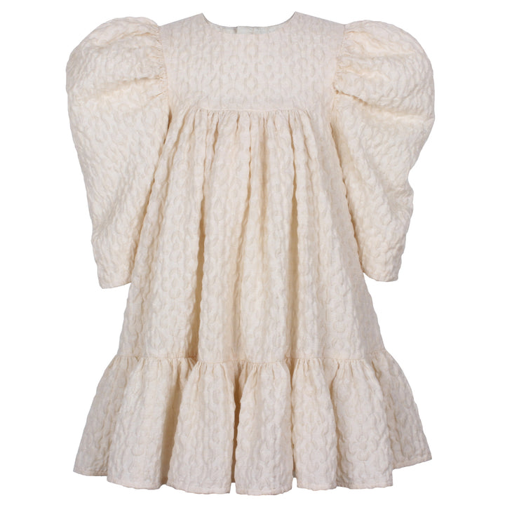 DARCY DRESS-Creme Flowers
