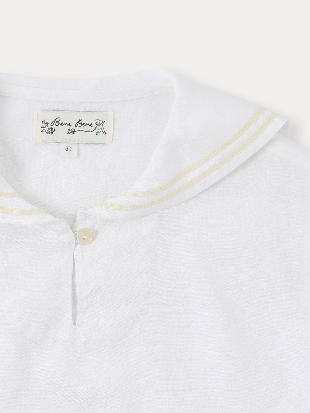 MARINE LINEN SHIRT-ivory