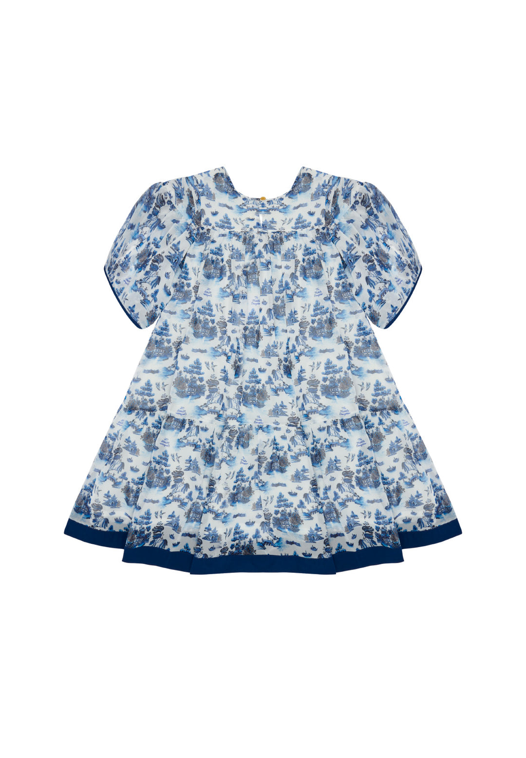 FLOAT YOUR BOAT SPECIAL LENGTH DRESS-WILLOW PATTERN