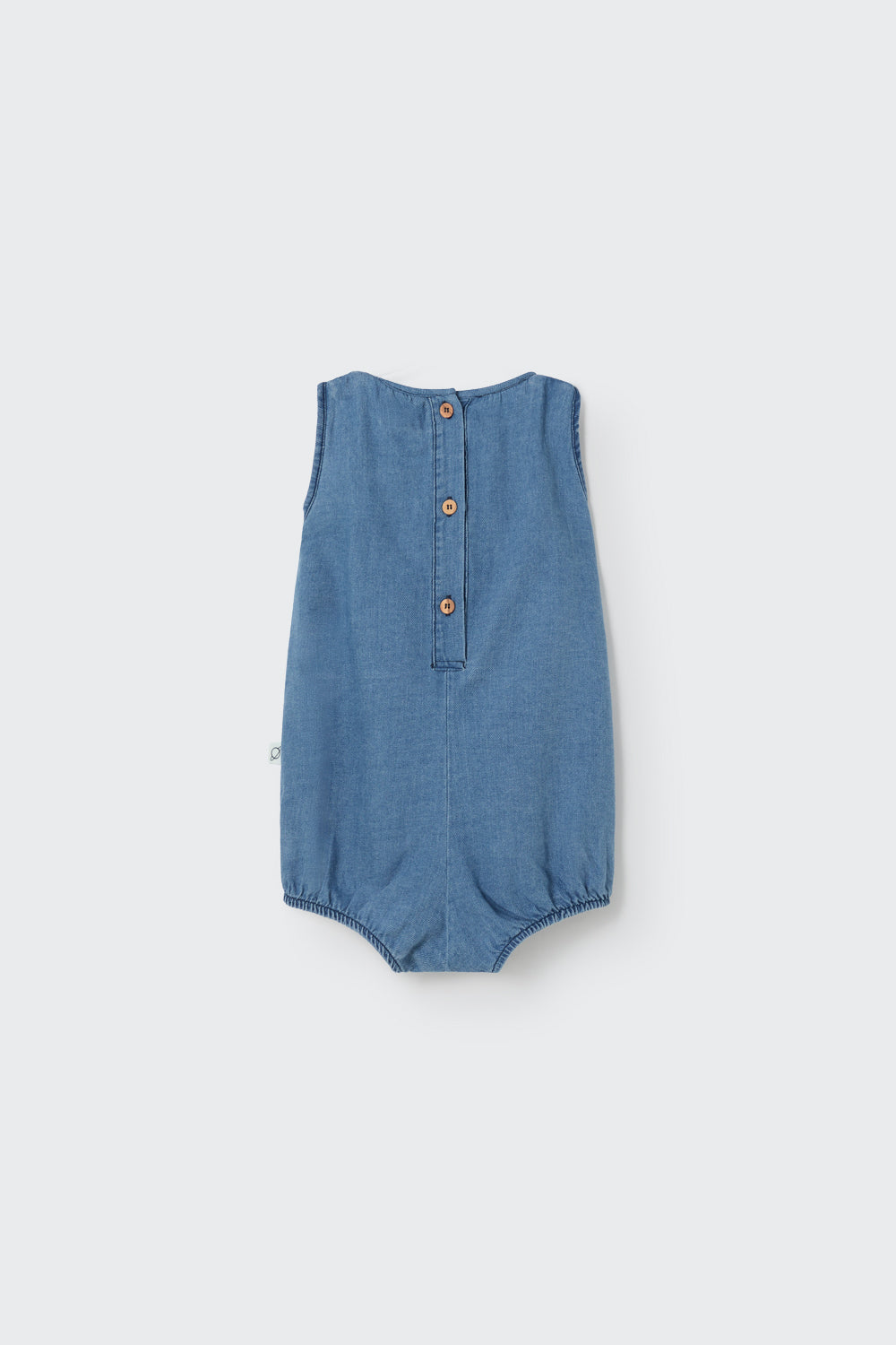GIO207S5-TWILL DENIM BABY ROMPER-blue