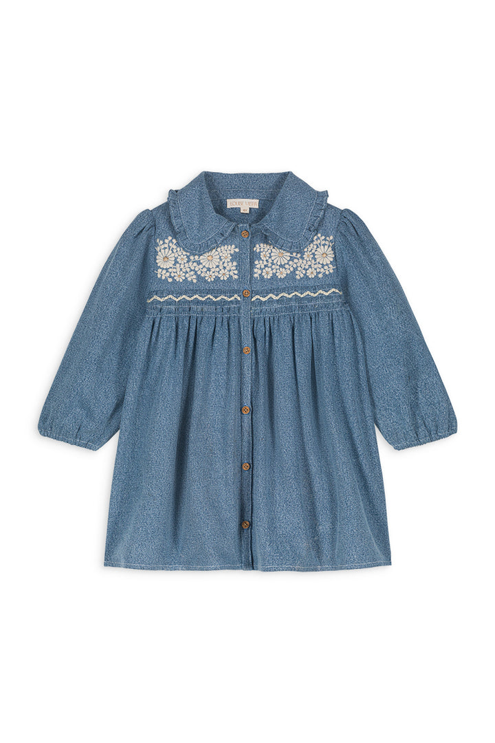 DRESS MARLOTTA-Stone Blue