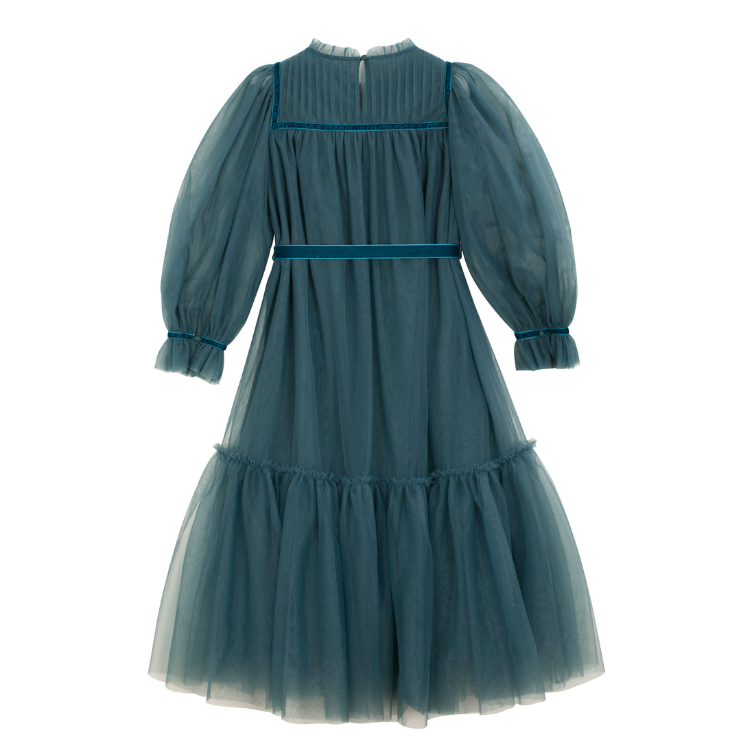 KATE LS DRESS-Petrol