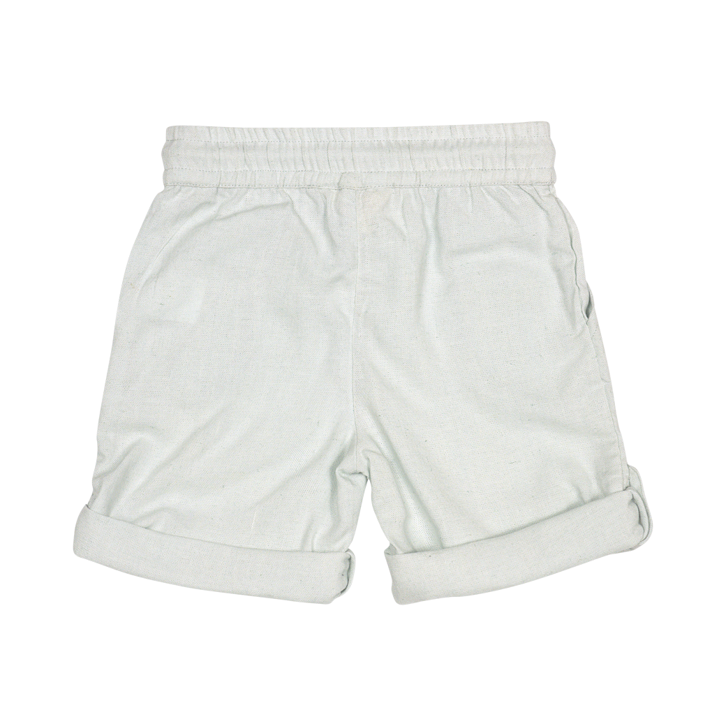 KINGS LINEN SHORTS-Baby Blue