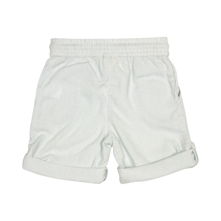 KINGS LINEN SHORTS-Baby Blue