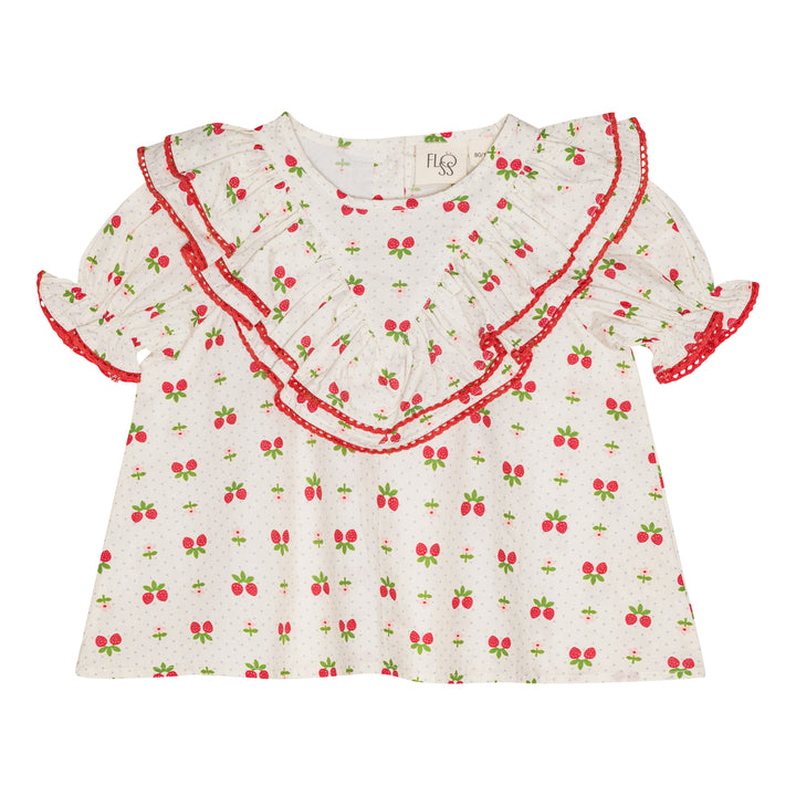 F10468/70-SOFIA SS BLOUSE/BLOOMER SET-Soft White Berry