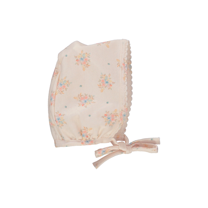 MARIE COLLAR OVERALL/BONNET SET-Summer Bouquet