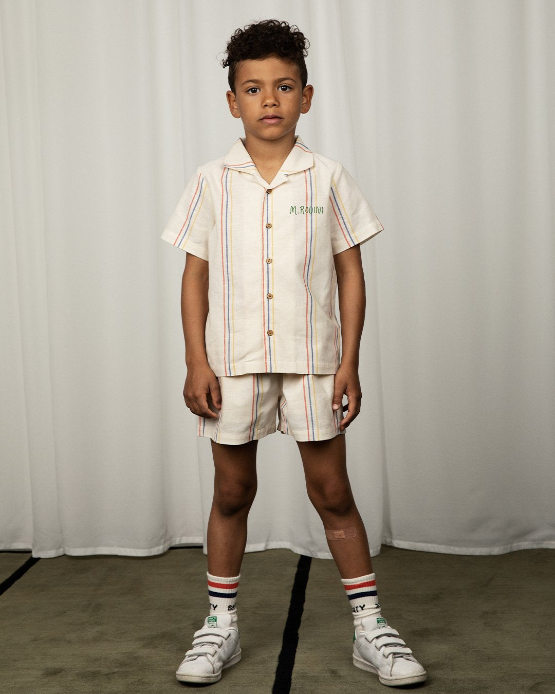 Stripe y/d woven ss shirt
