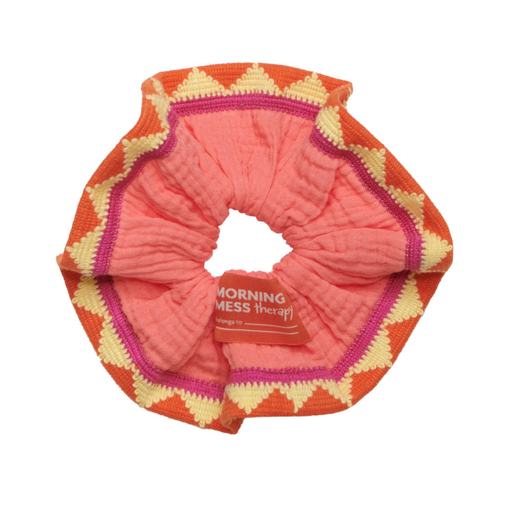 ELISA SCRUNCHIE-Sugar Coral