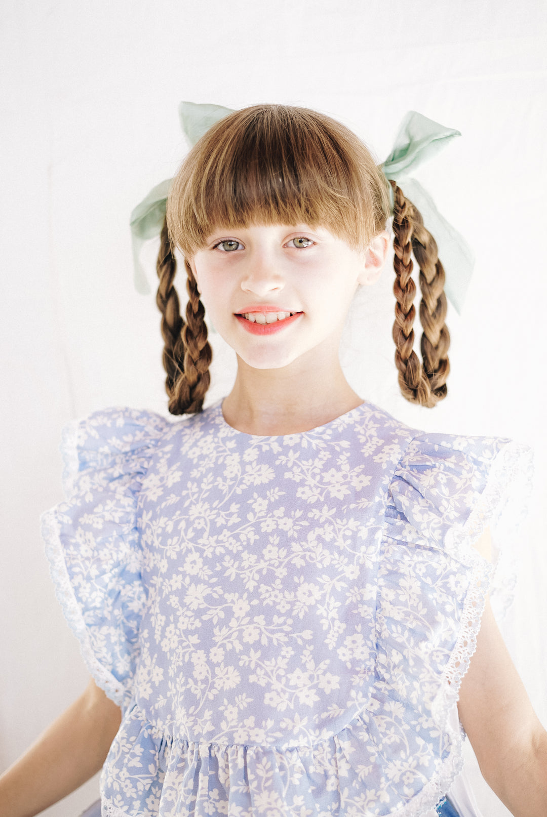 Cotton Maxi Dress Mimi-Blue