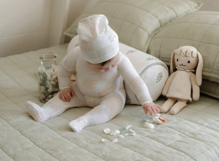 Patchwork blanket Set-Pink