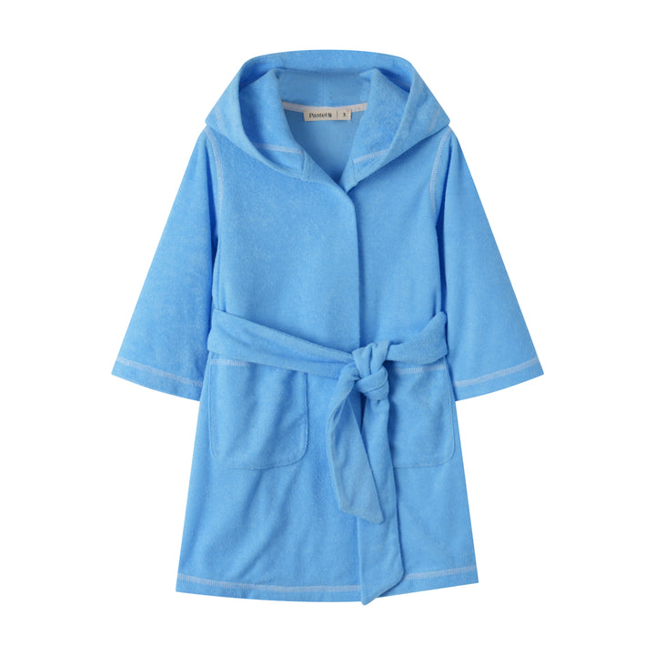 BOYS WRAP AROUND SWIM ROBE-AQUA