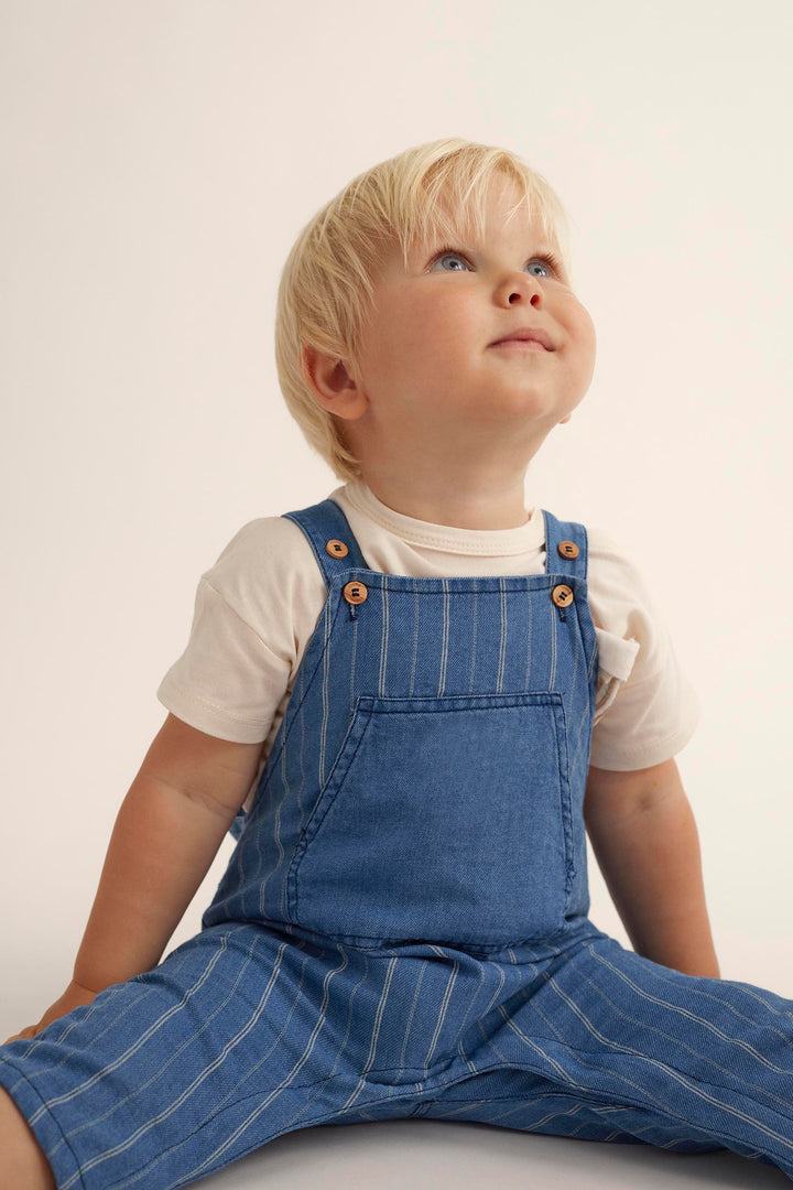 SAM219S5-STRIPED DENIM BABY OVERALLS-blue