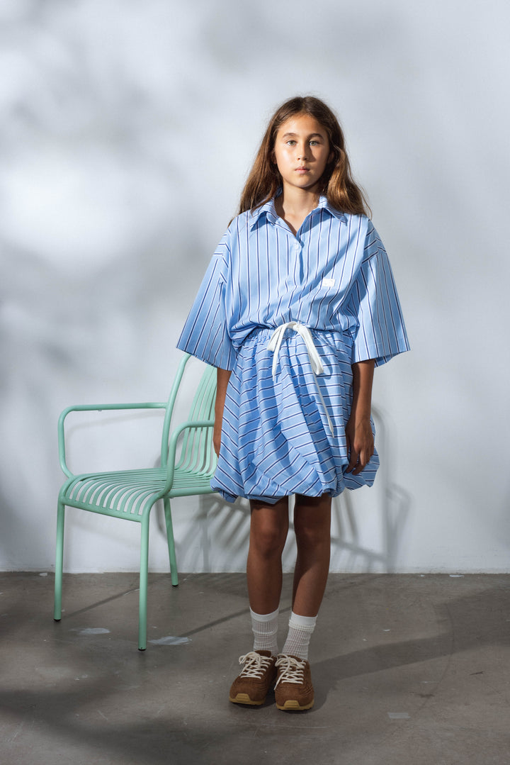 WEAVE SHIRT-SKY BLUE STRIPES
