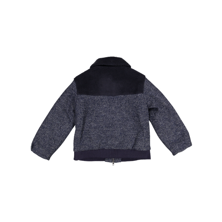 H23BO04-Dark Blue Fur/Ribbing