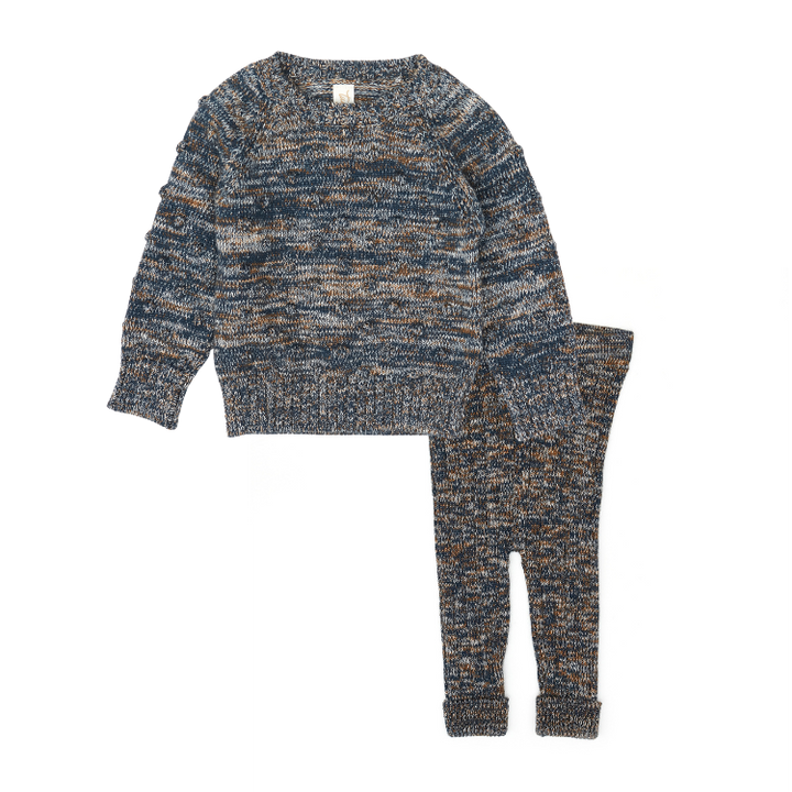 NF013/016VM-Jo Sweater/Legging SET-Navy marl