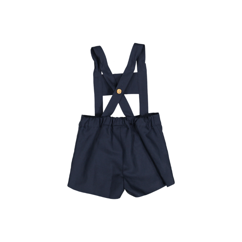 Mod.9.1 BLUE anchor motif SHORTS with straps