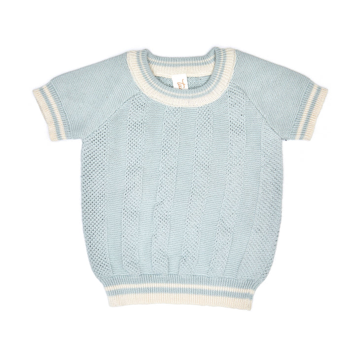 YL016/017-DANIEL SET-Light Blue/Natural