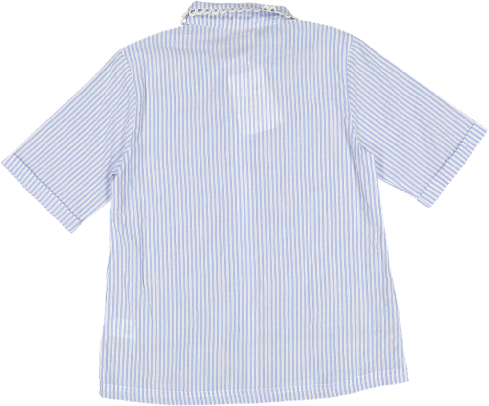 CAMELIA-change to 3/4 sleeve-BLUE STRIPES