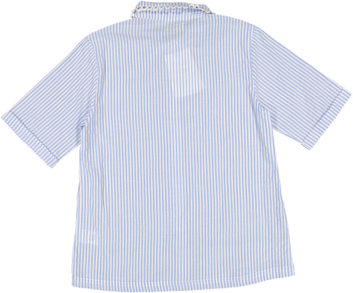 CAMELIA-change to 3/4 sleeve-BLUE STRIPES