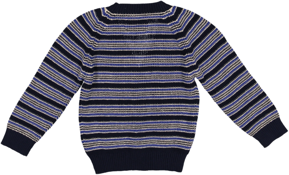 241 CARDIGAN BROOKLYN-Navy/Ecru/Coblat