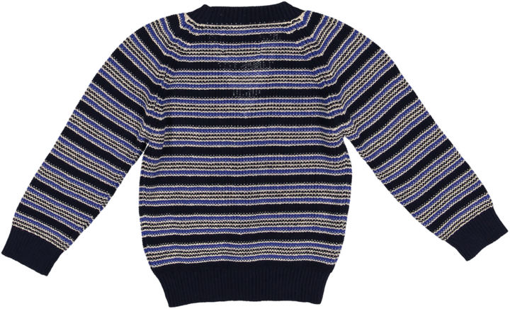 241 CARDIGAN BROOKLYN-Navy/Ecru/Coblat