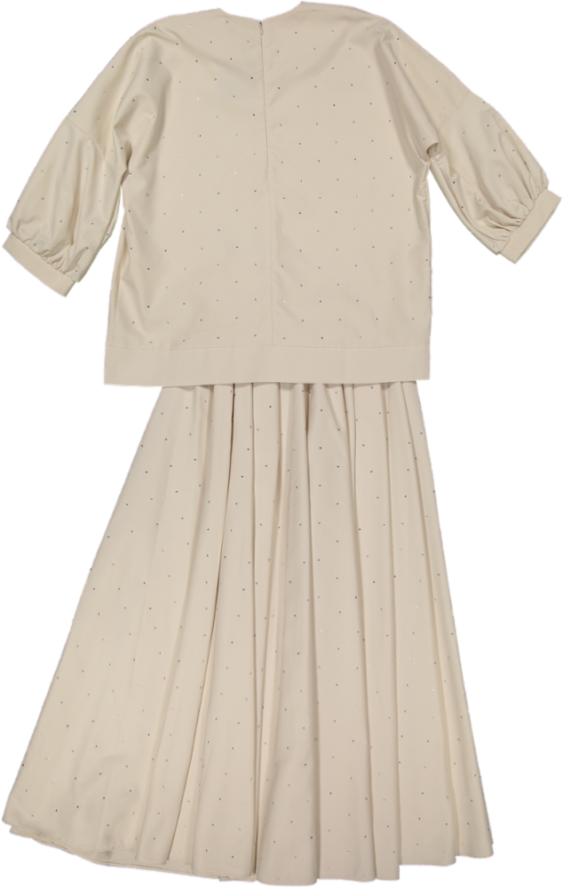 510-BANKSIA-SKIRT/TOP SET-Ivory