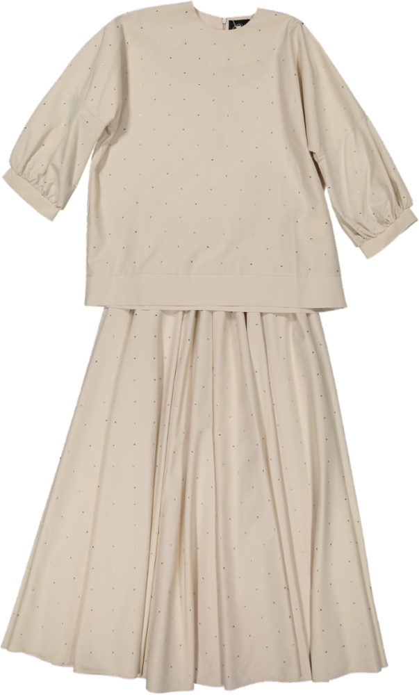 510-BANKSIA-SKIRT/TOP SET-Ivory