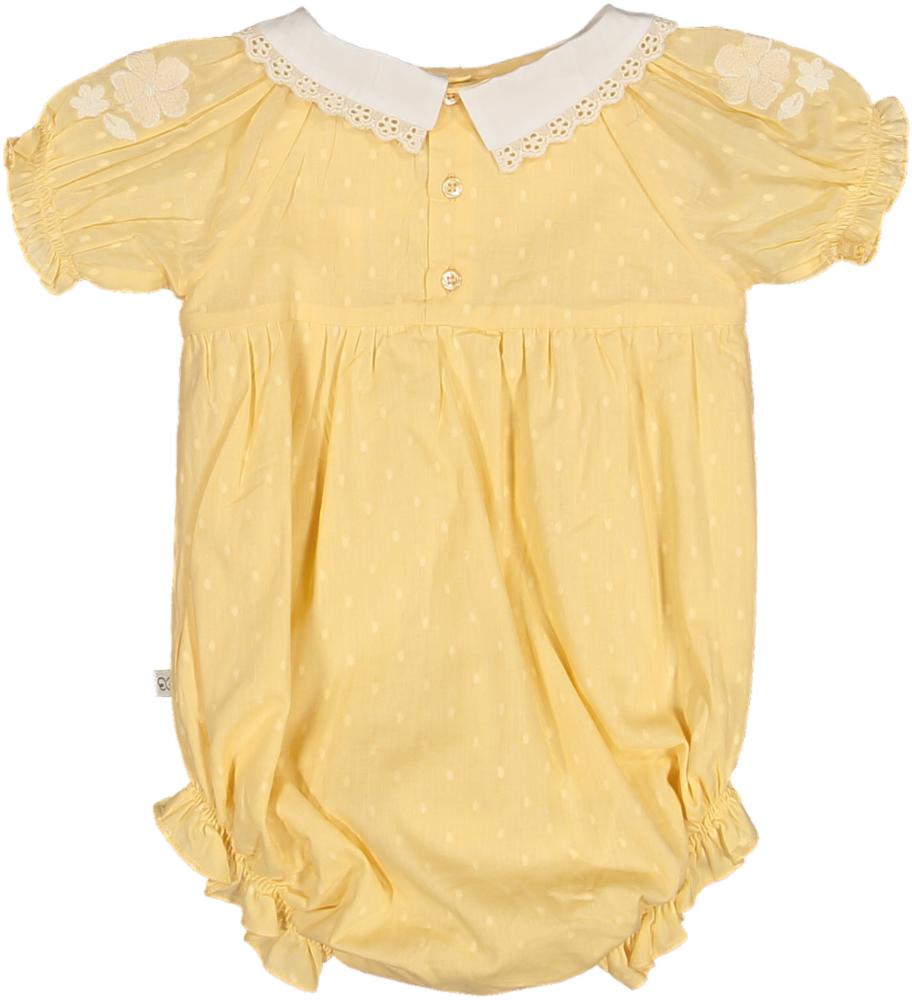 MARTHA BABY BUBBLE-VANILLA DOBBY DOTS