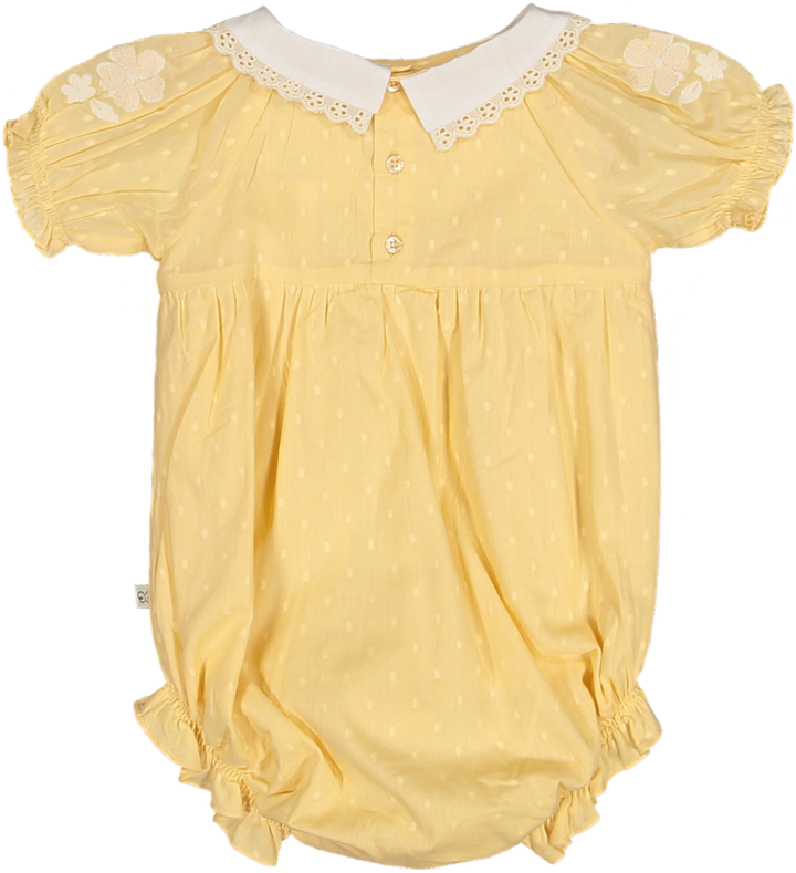 MARTHA BABY BUBBLE-VANILLA DOBBY DOTS