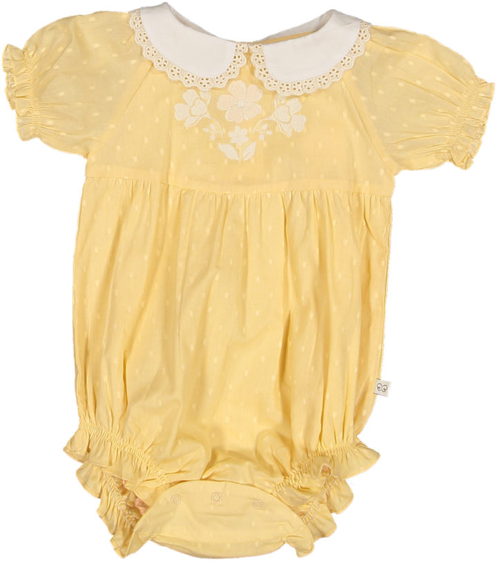 MARTHA BABY BUBBLE-VANILLA DOBBY DOTS