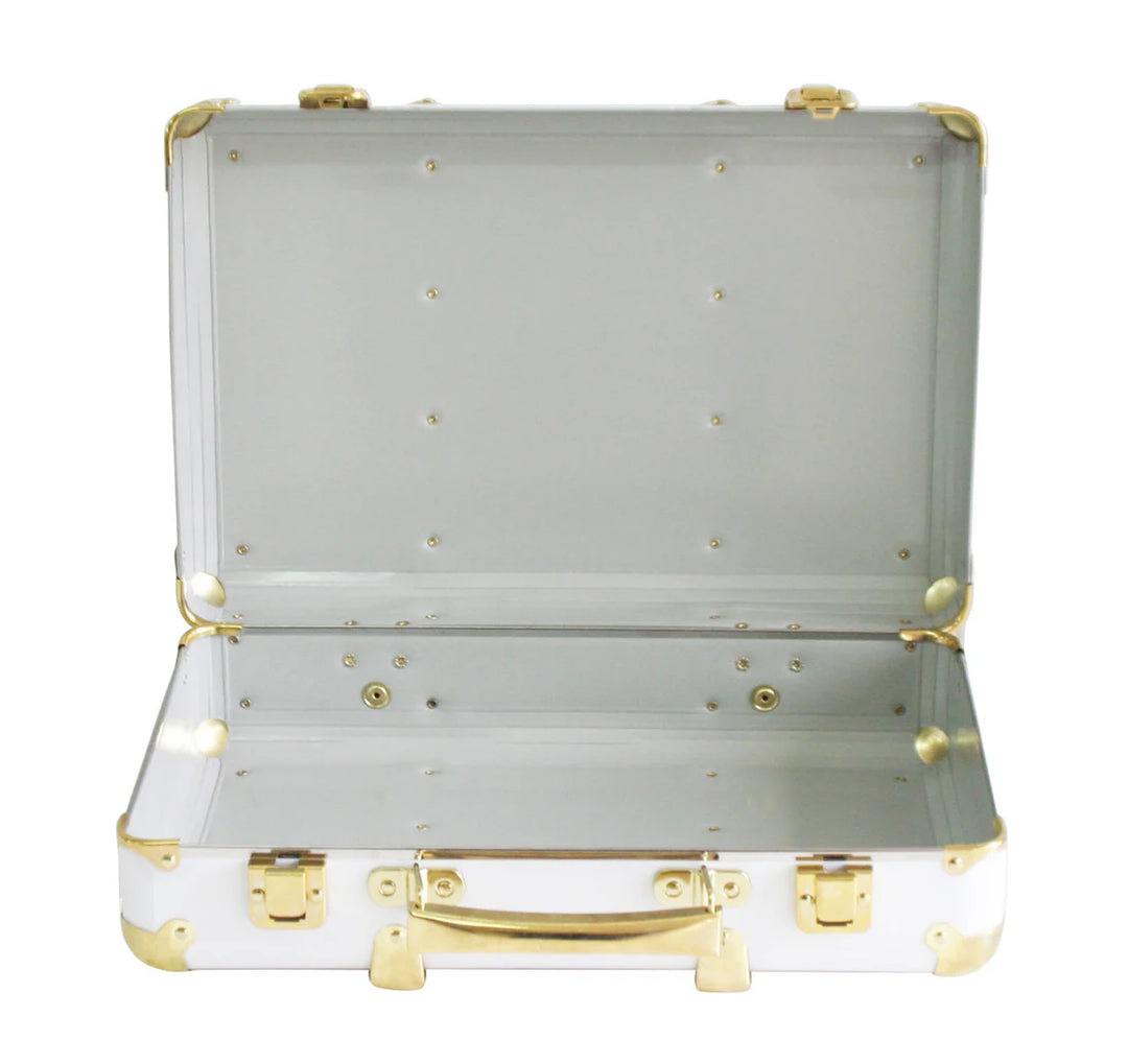 NC41 - Mini Vintage Brief Case - White